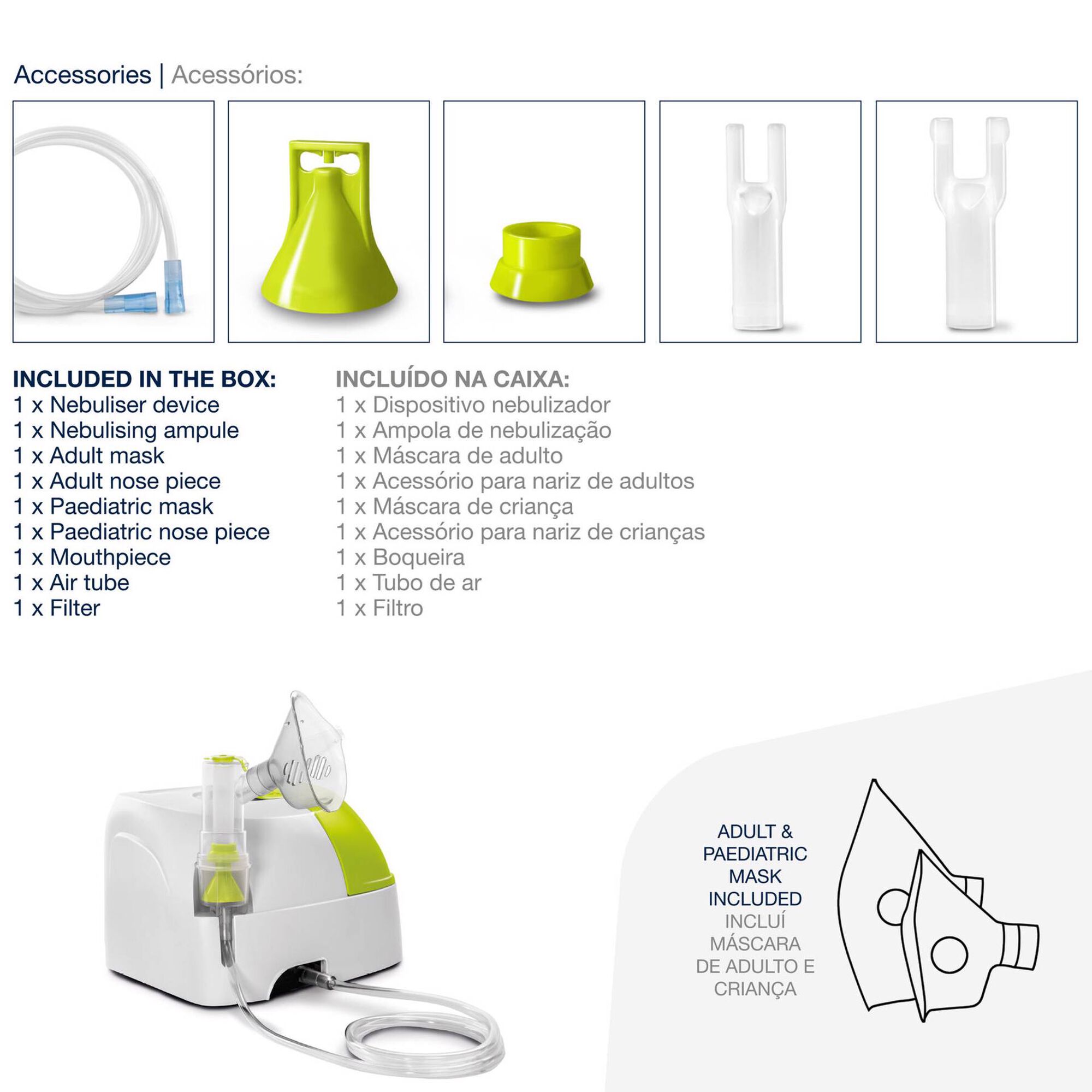 Nebulizador Compressor Easy-Breathe II