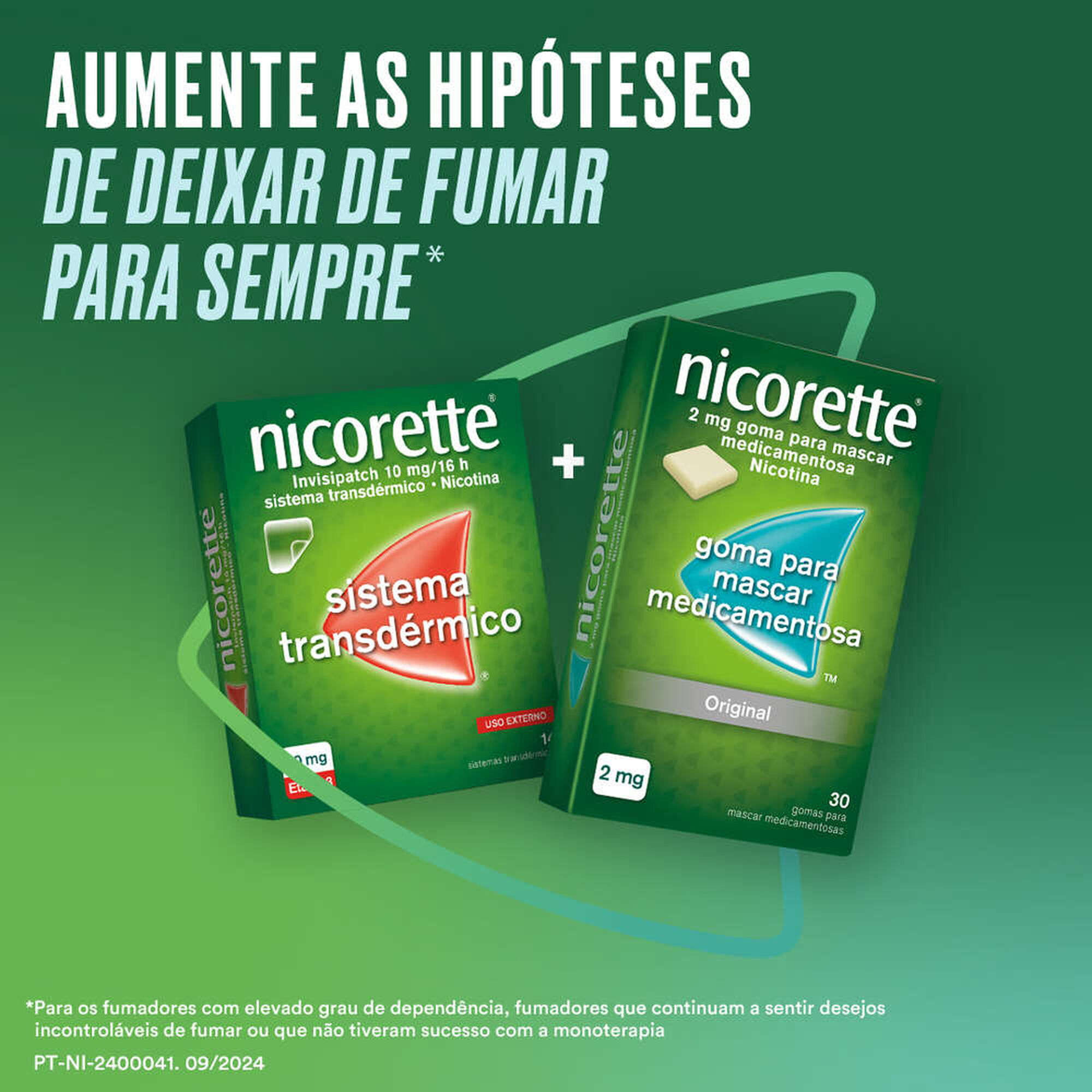 Nicorette 2 mg 30 Gomas de Mascar Nicotina