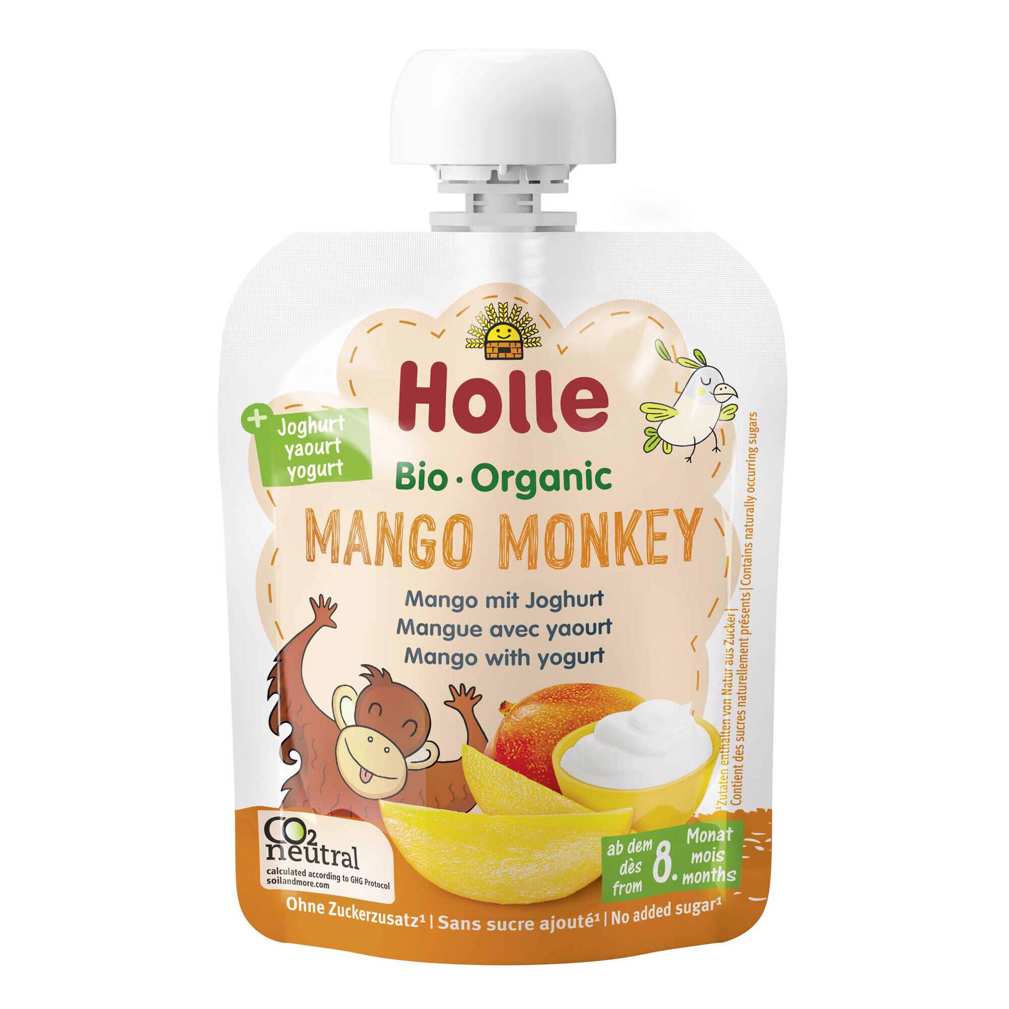 Puré Fruta e Iogurte Bio Mango Monkey