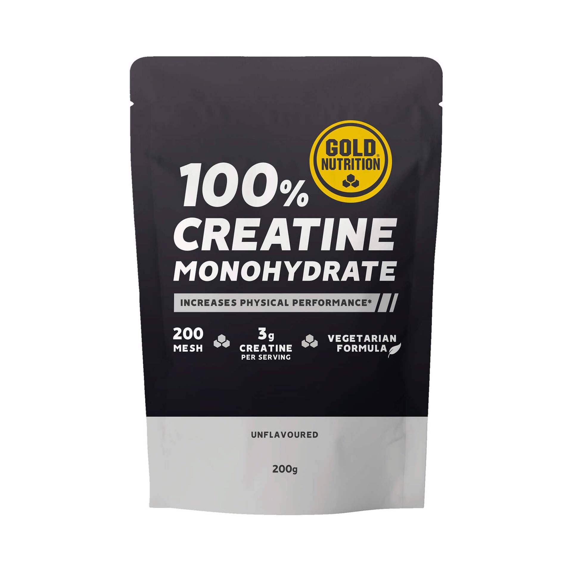 Suplemento Creatina Monohidratada sem Sabor GOLDNUTRITION 200 gr