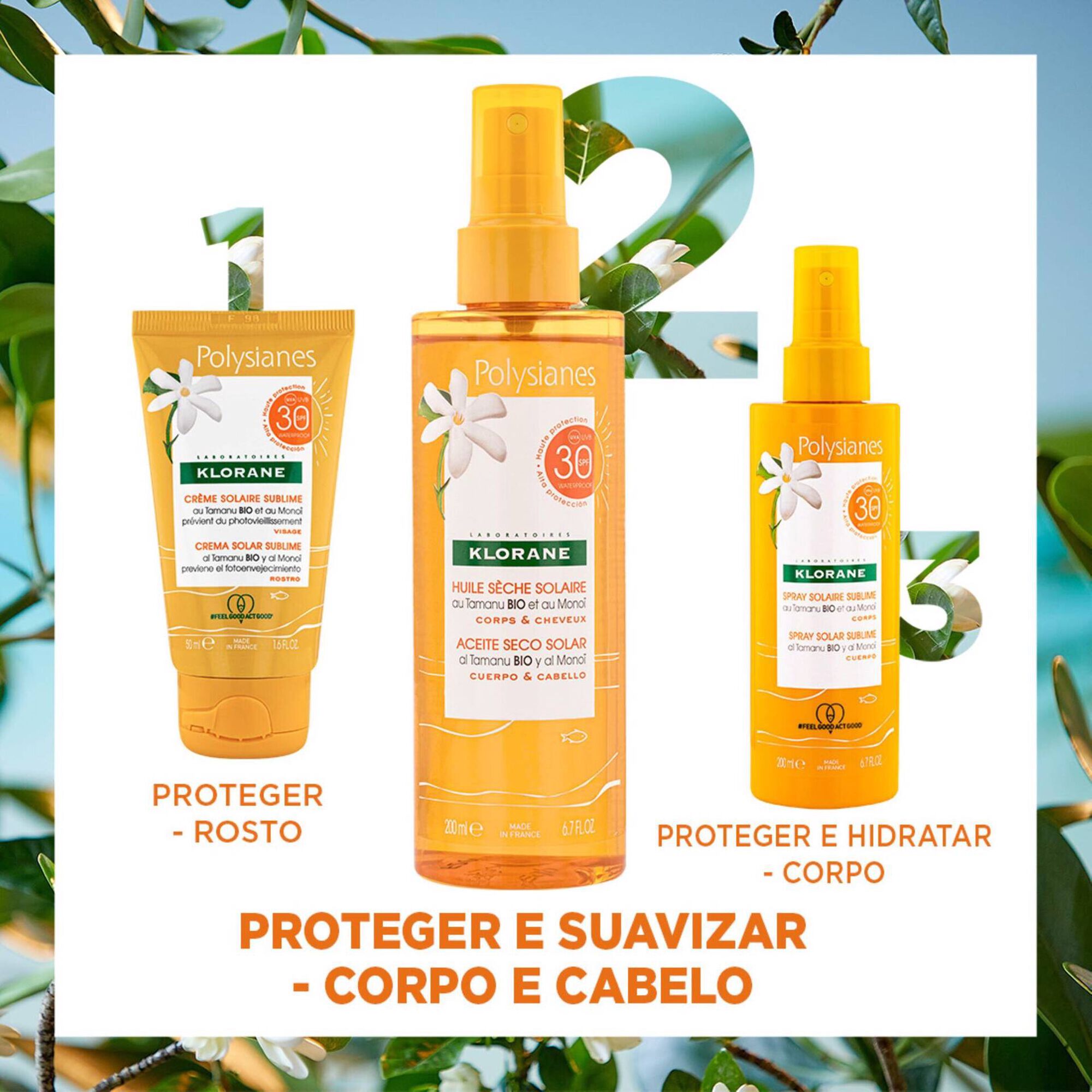 Protetor Solar Óleo Seco Corpo e Cabelo SPF30