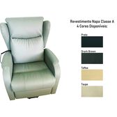 Poltrona Elétrica Em Napa Bege Wells