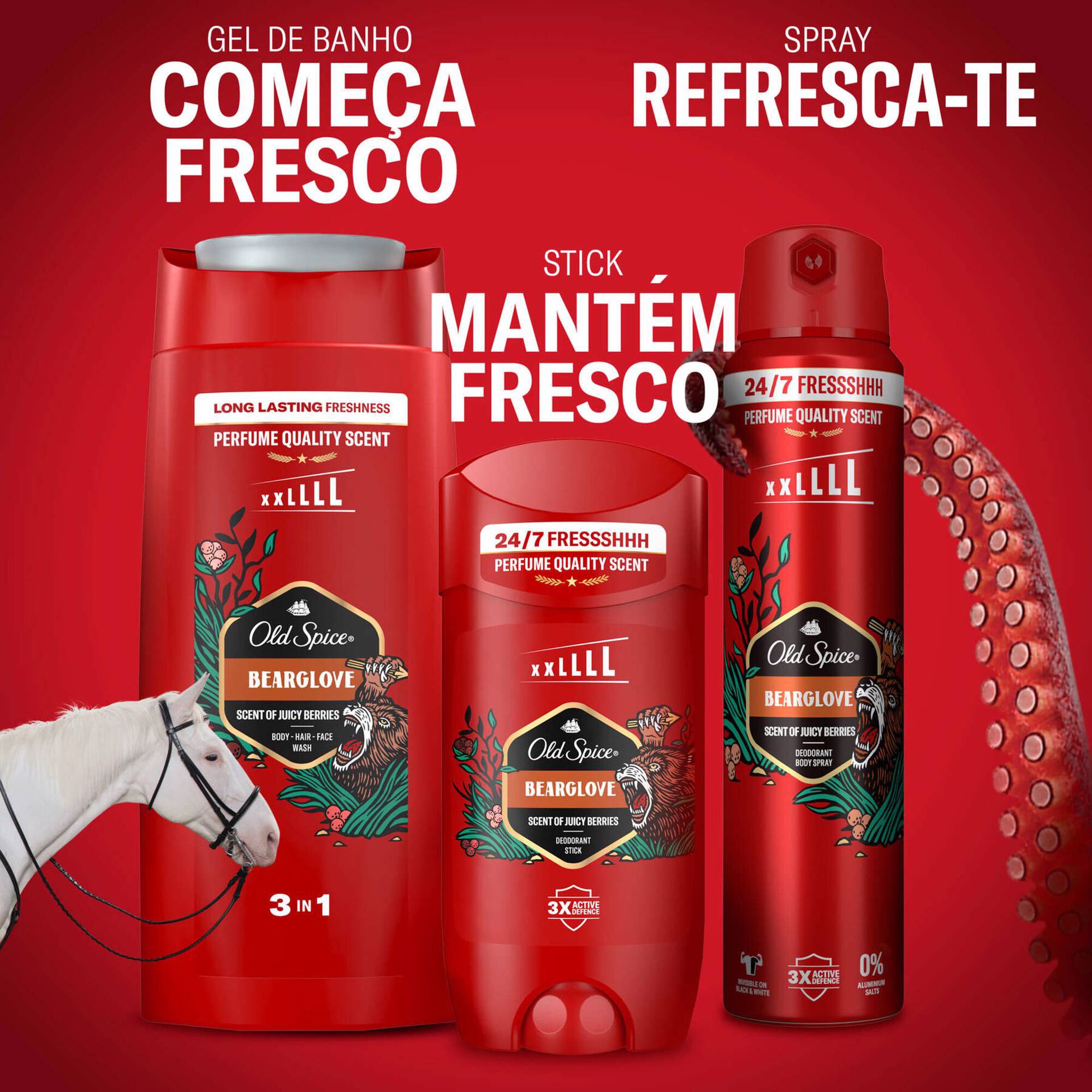 Bearglove Scent Of Juicy Berries 3 in 1