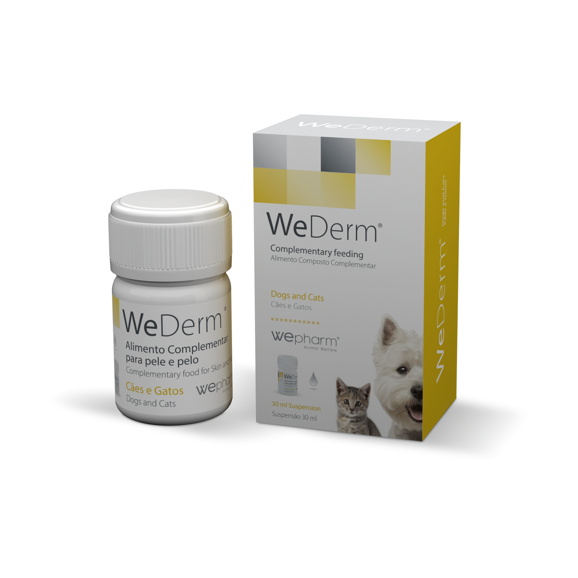 Alimento Cães e Gatos Apoio Função Dérmica