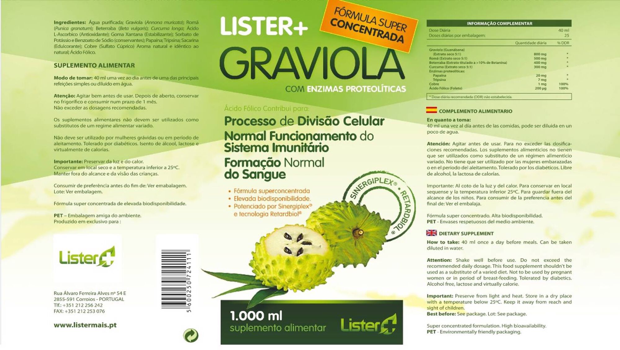 Lister + Graviola