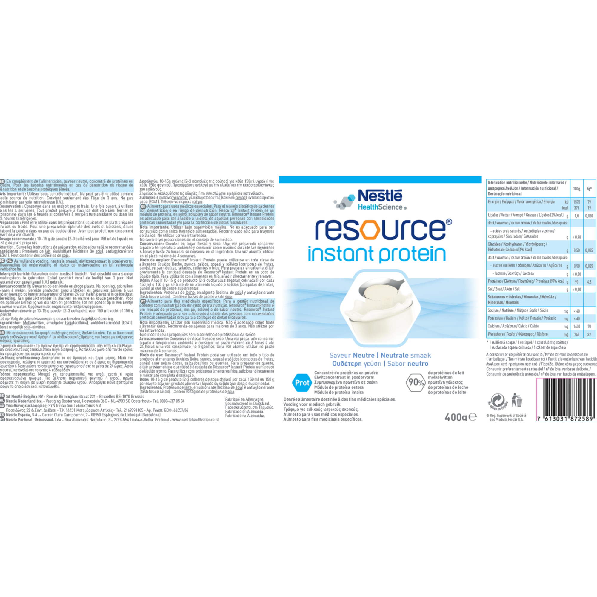 Instant Protein Sabor Neutro