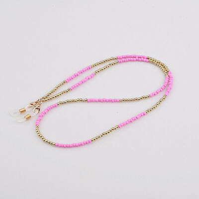 Cordão Missangas Pink Gold