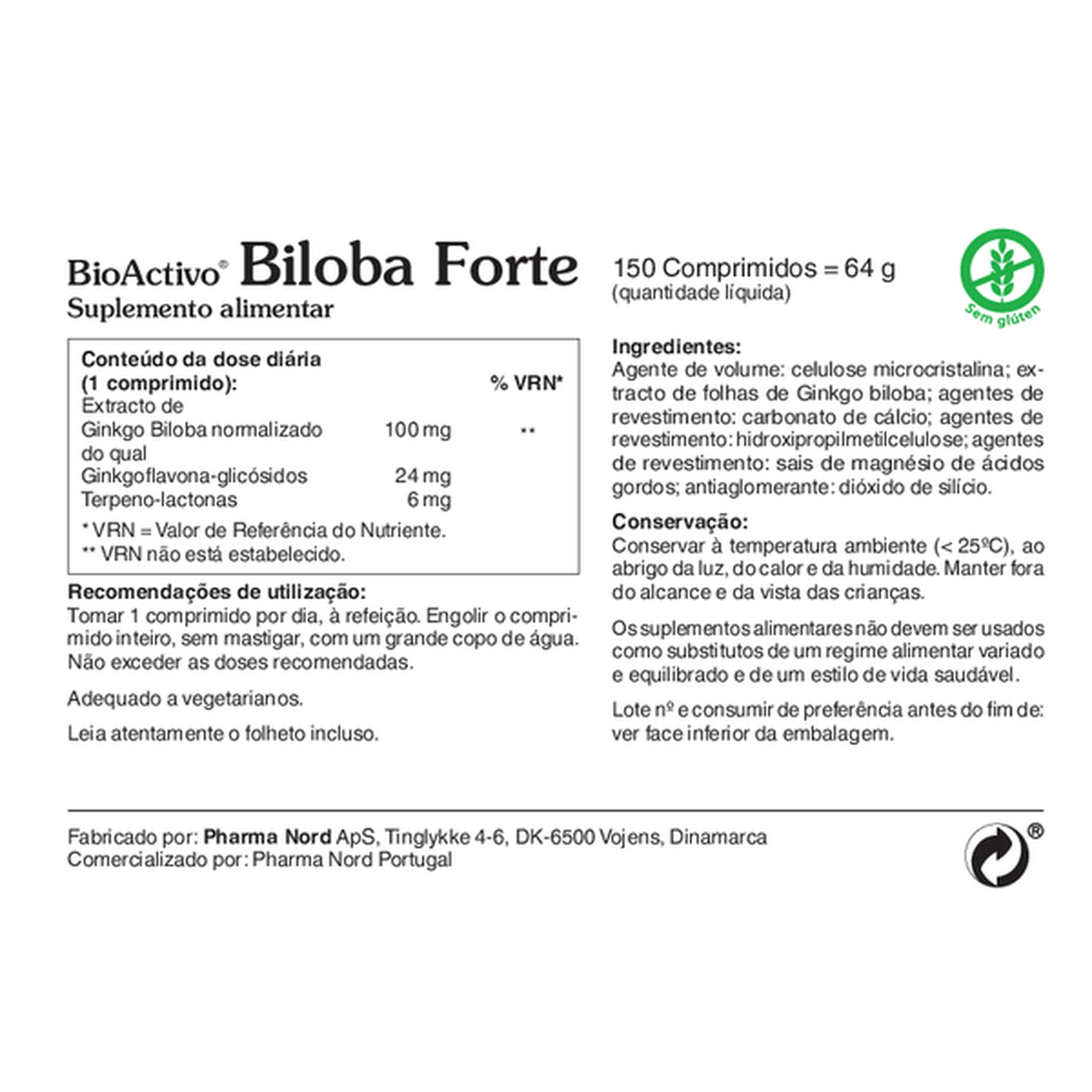 Suplemento Memória e Circulação Biloba Forte