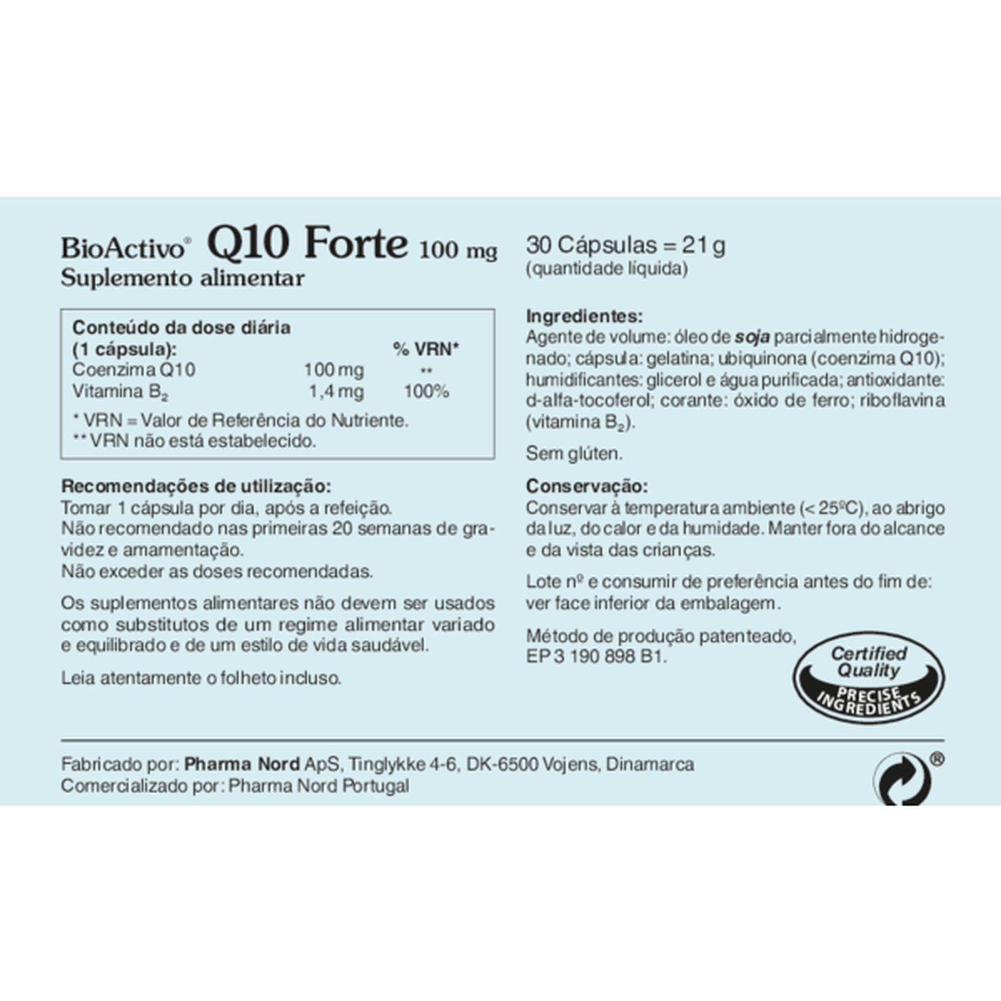 Suplemento Alimentar Energia Q10 Forte