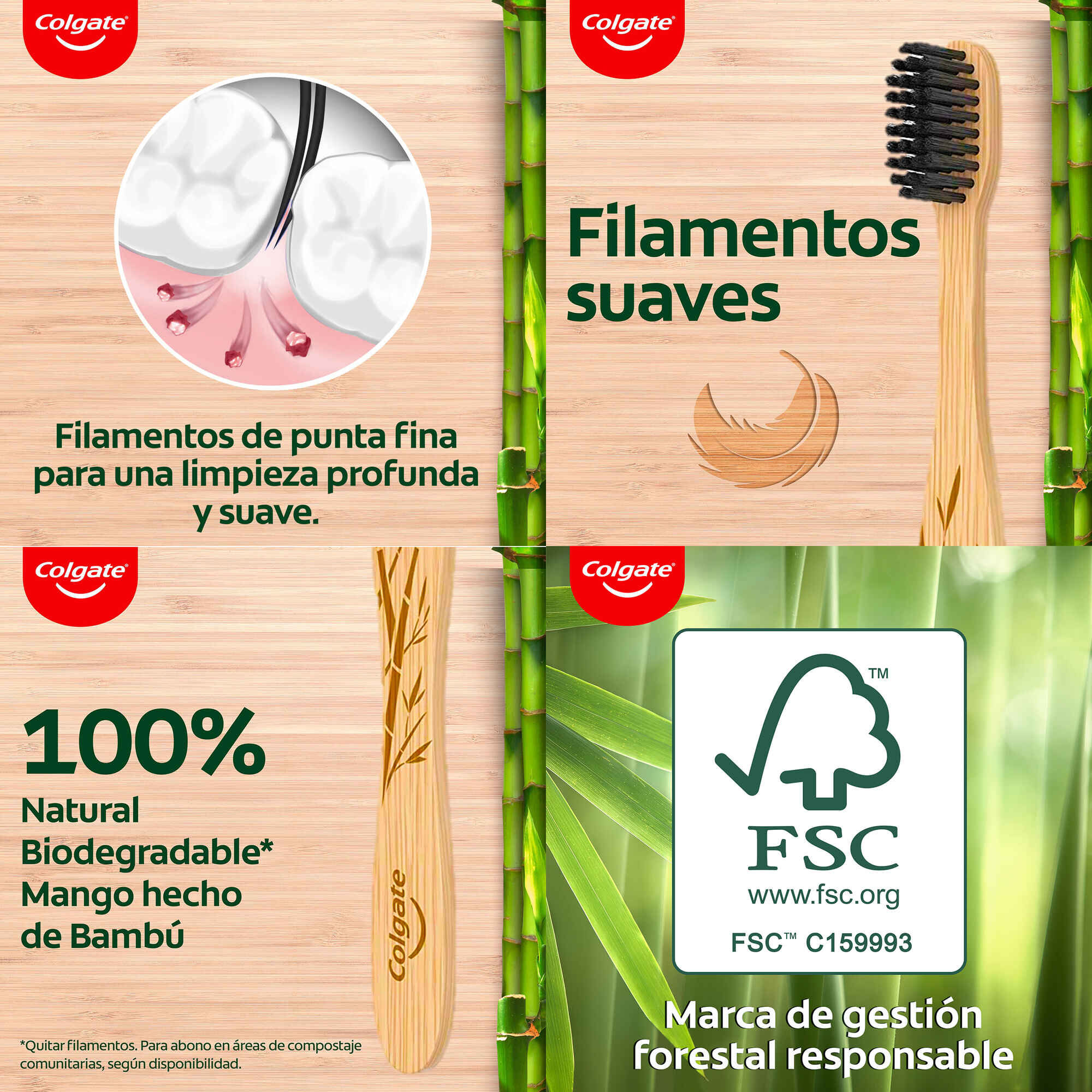 Escova Dentífrica Bamboo Carvão Suave