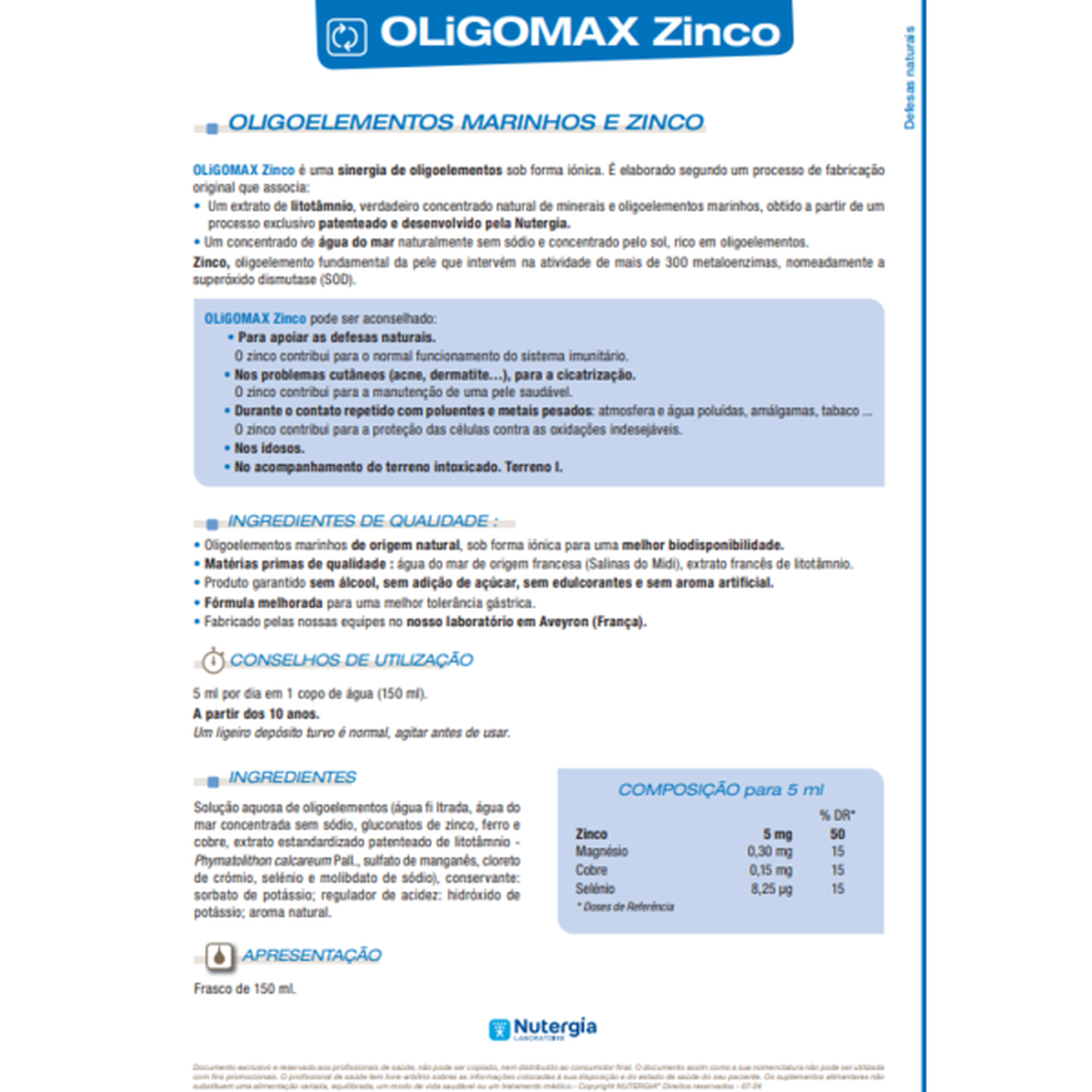 OliGomax Zinco Imunidade