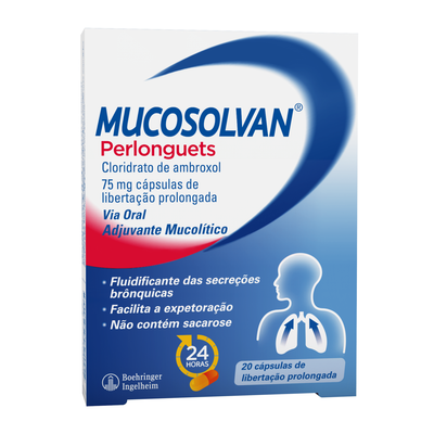 Mucosolvan Perlonguets Cápsulas Expetoração Mucosolvan Perlonguets Cápsulas Expetoração