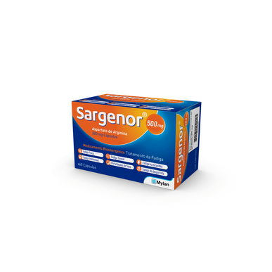 Sargenor 500mg Cápsulas Aspartato de Arginina Wells