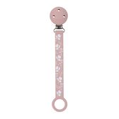 Pacifier Clip Universal Holder Pink Pattern Wells