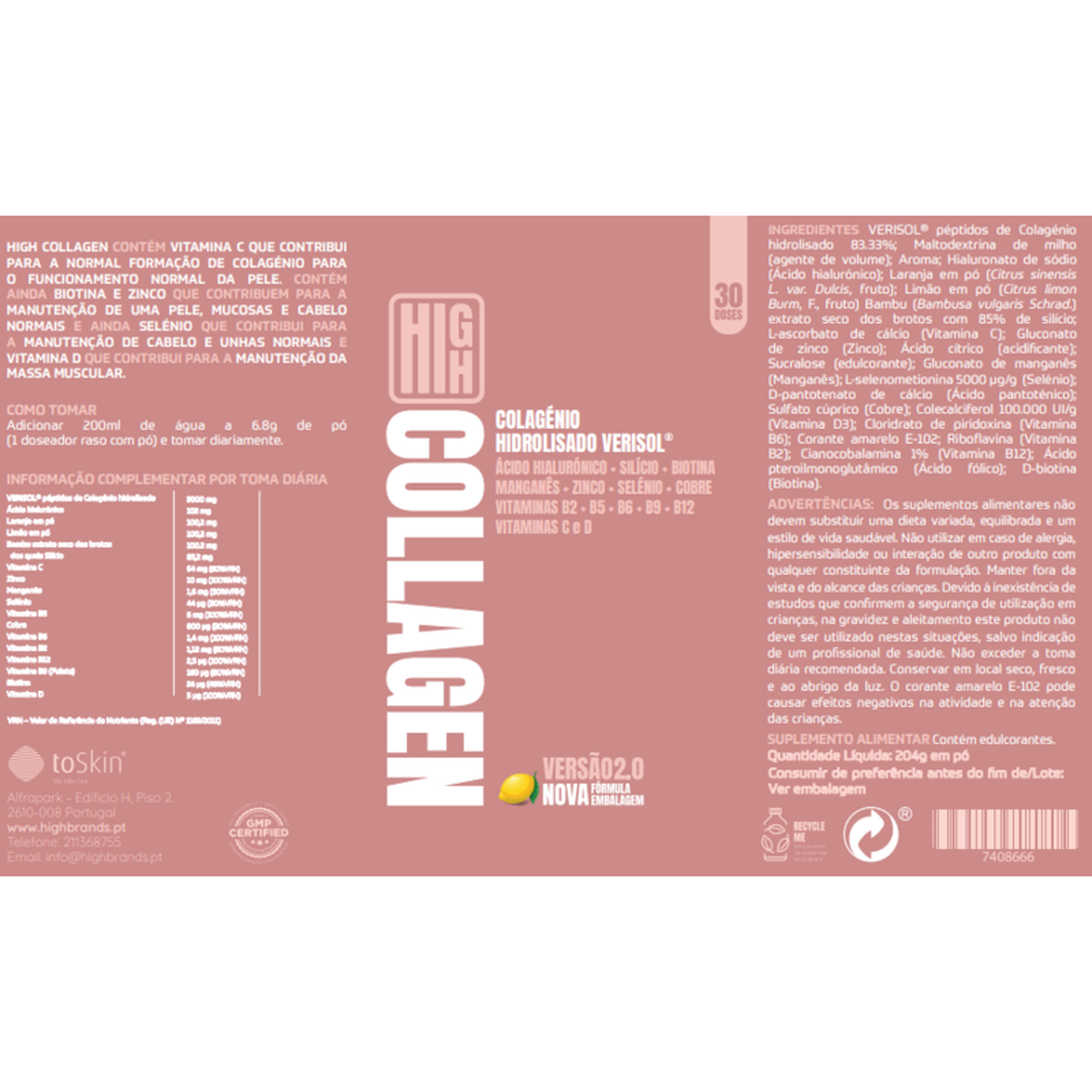 High Collagen 2.0 Citrinos