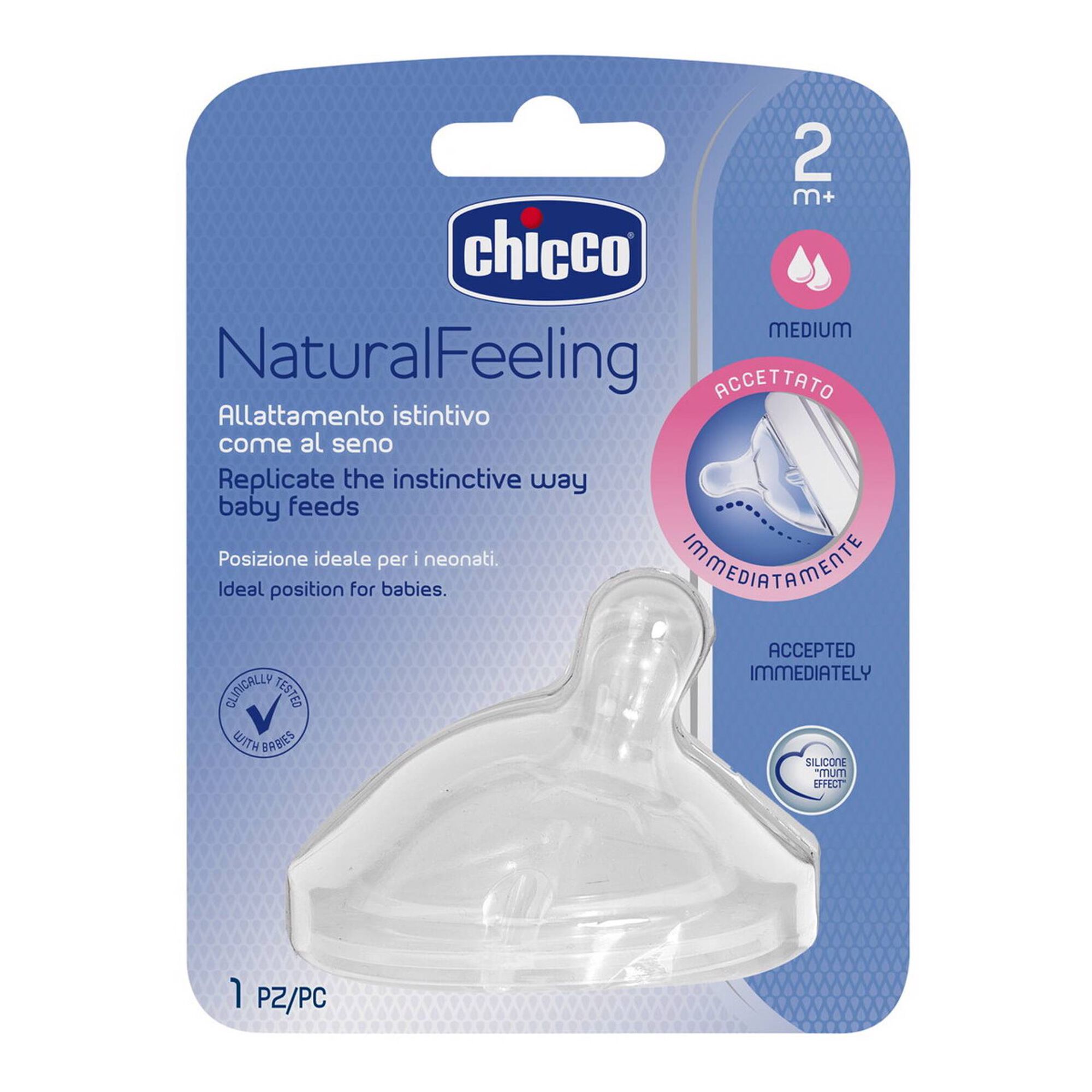 Tetina NaturalFeeling Fluxo Medio +2m