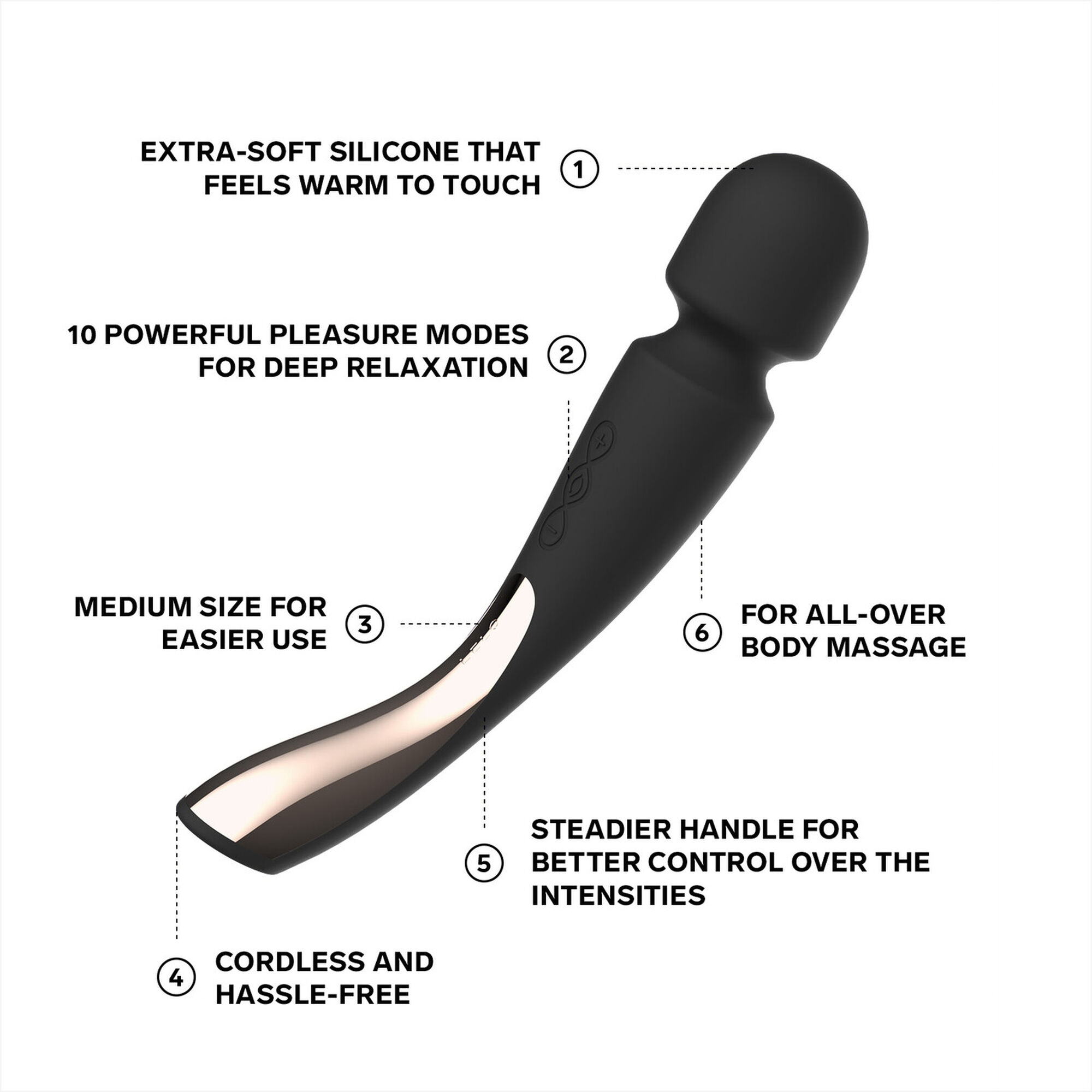 Massajador Smart Wand 2 Medium Black