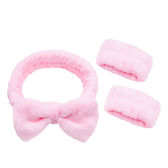 Conjunto Fita Cabelo e Punhos para Skincare Wells Image 3