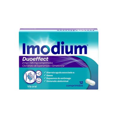 Imodium Duoeffect 2mg + 125mg Comprimidos Wells Image 1