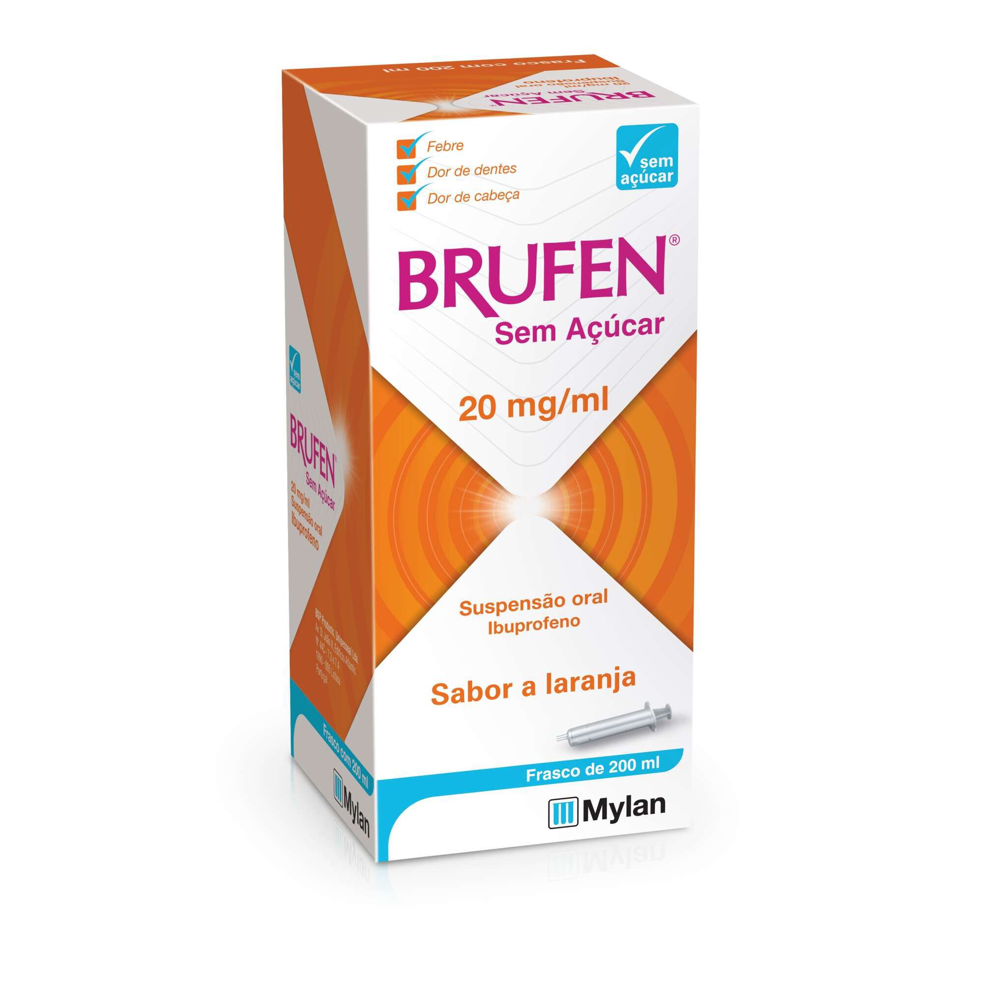 Brufen sem Açúcar Suspensão Oral Ibuprofeno