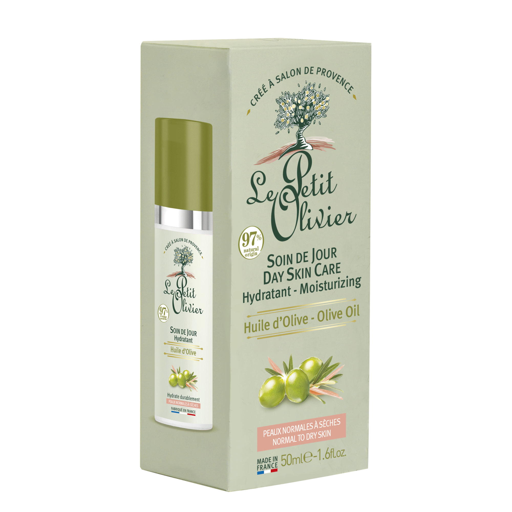 Day Skin Care Hydratant Moisturizing Olive Oil