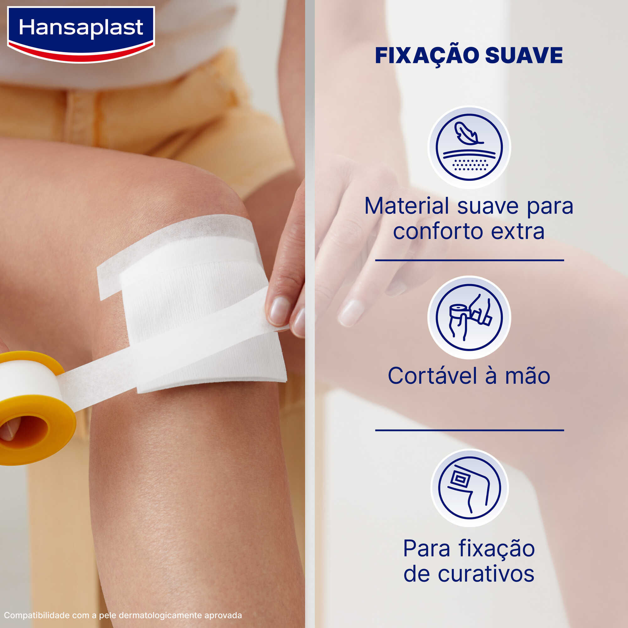 Adesivo para Fixação de Curativos Soft