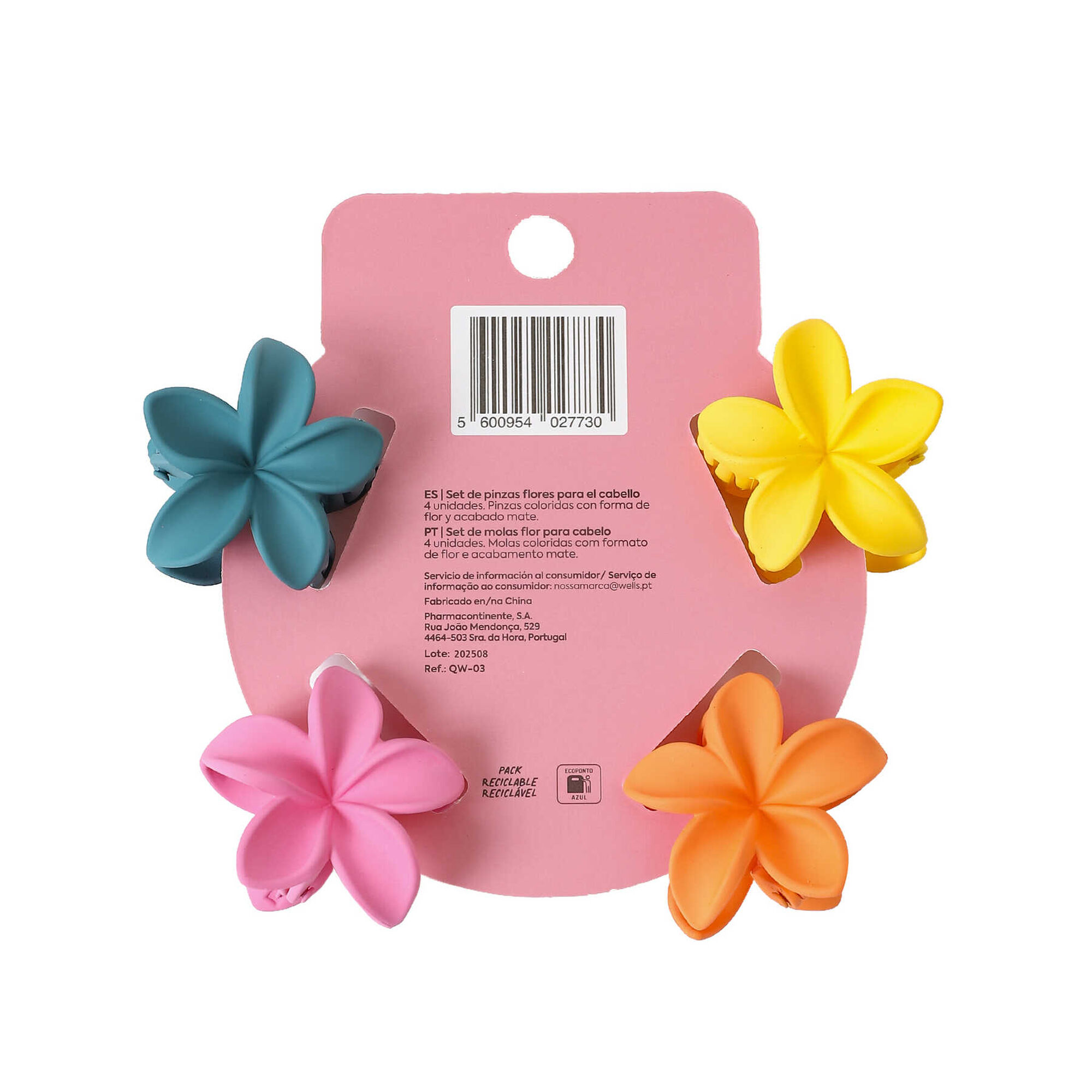 Set de Molas Flor para Cabelo