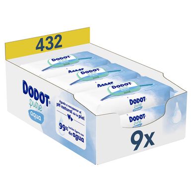 Pack Toalhitas Bebé Aqua Pure 0% Plástico Wells Image 1