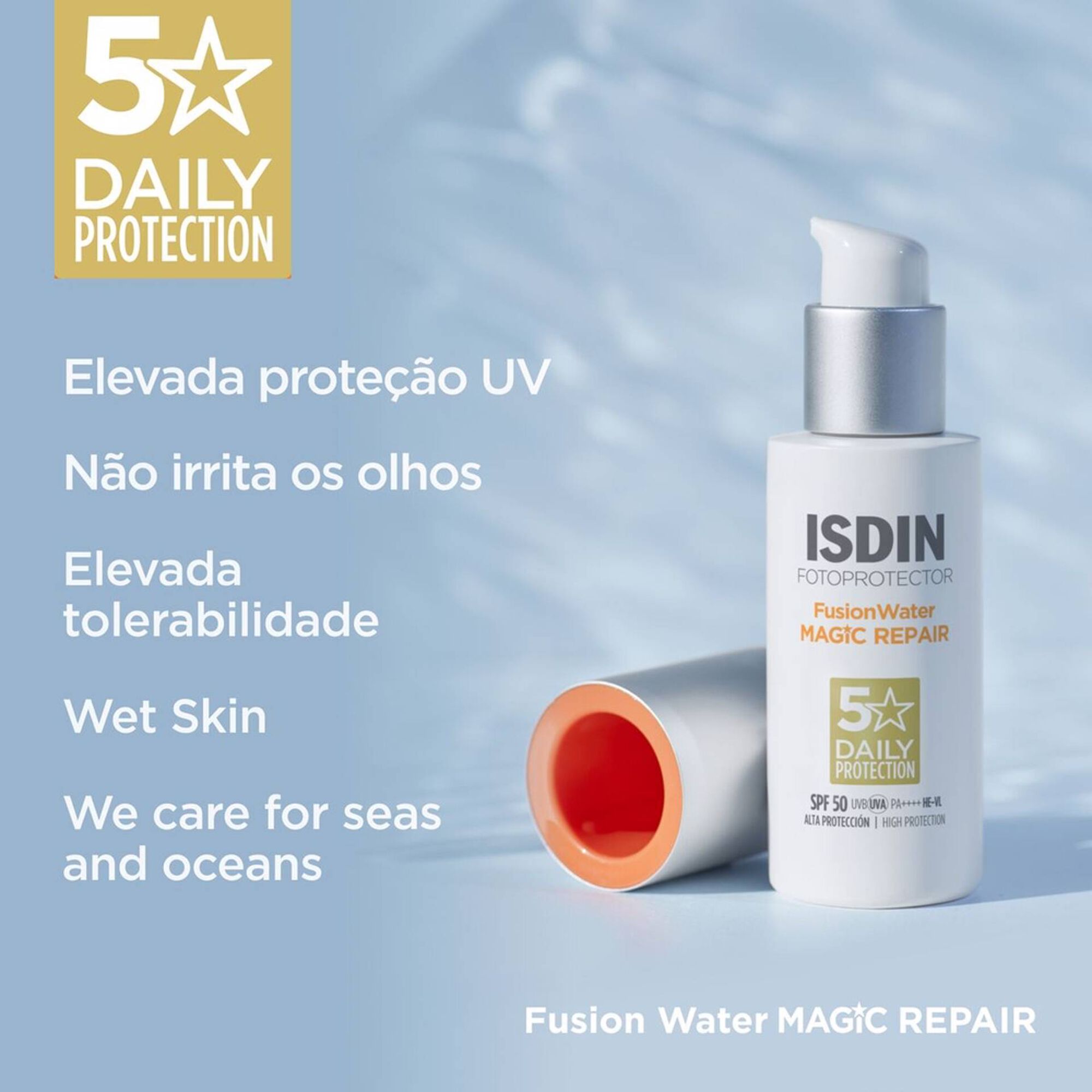 Protetor Solar Rosto FusionWater Repair SPF50