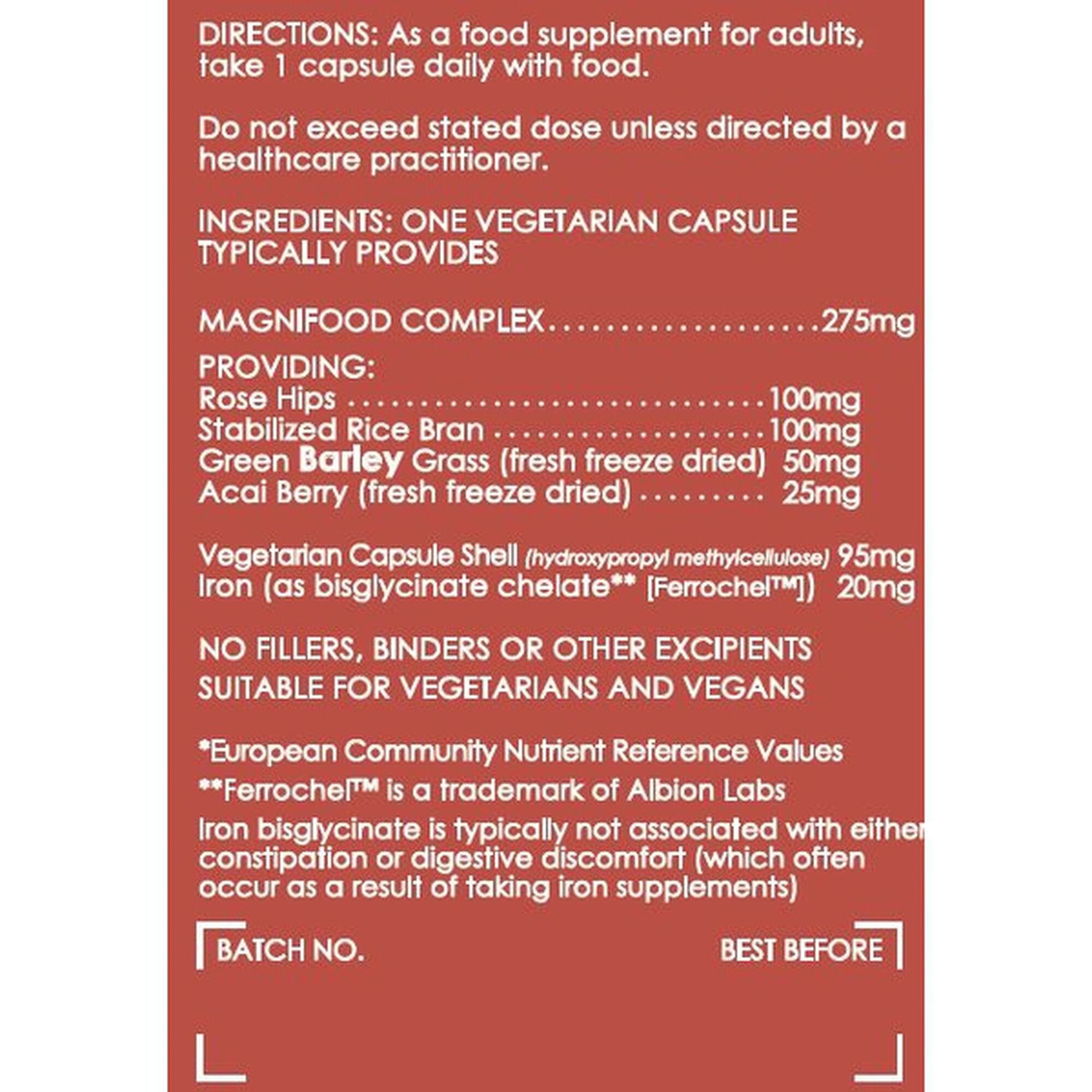 Suplemento Alimentar de Ferro Complex