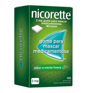 Nicorette 105 Gomas Nicotina 2 mg Menta Wells Image 1