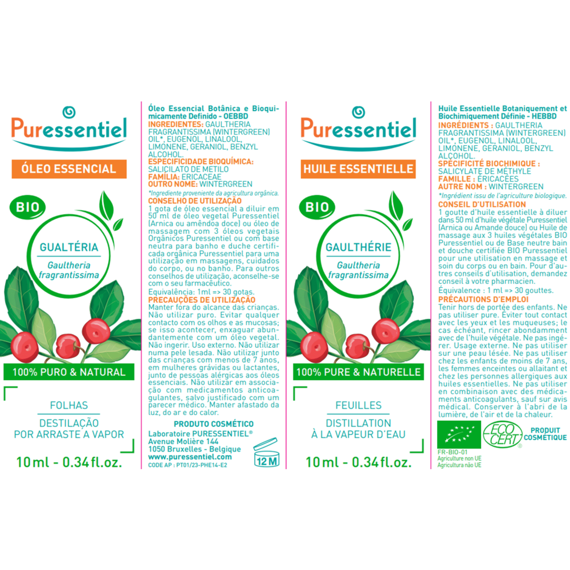 Huiles Essentielles Gaulthérie Bio