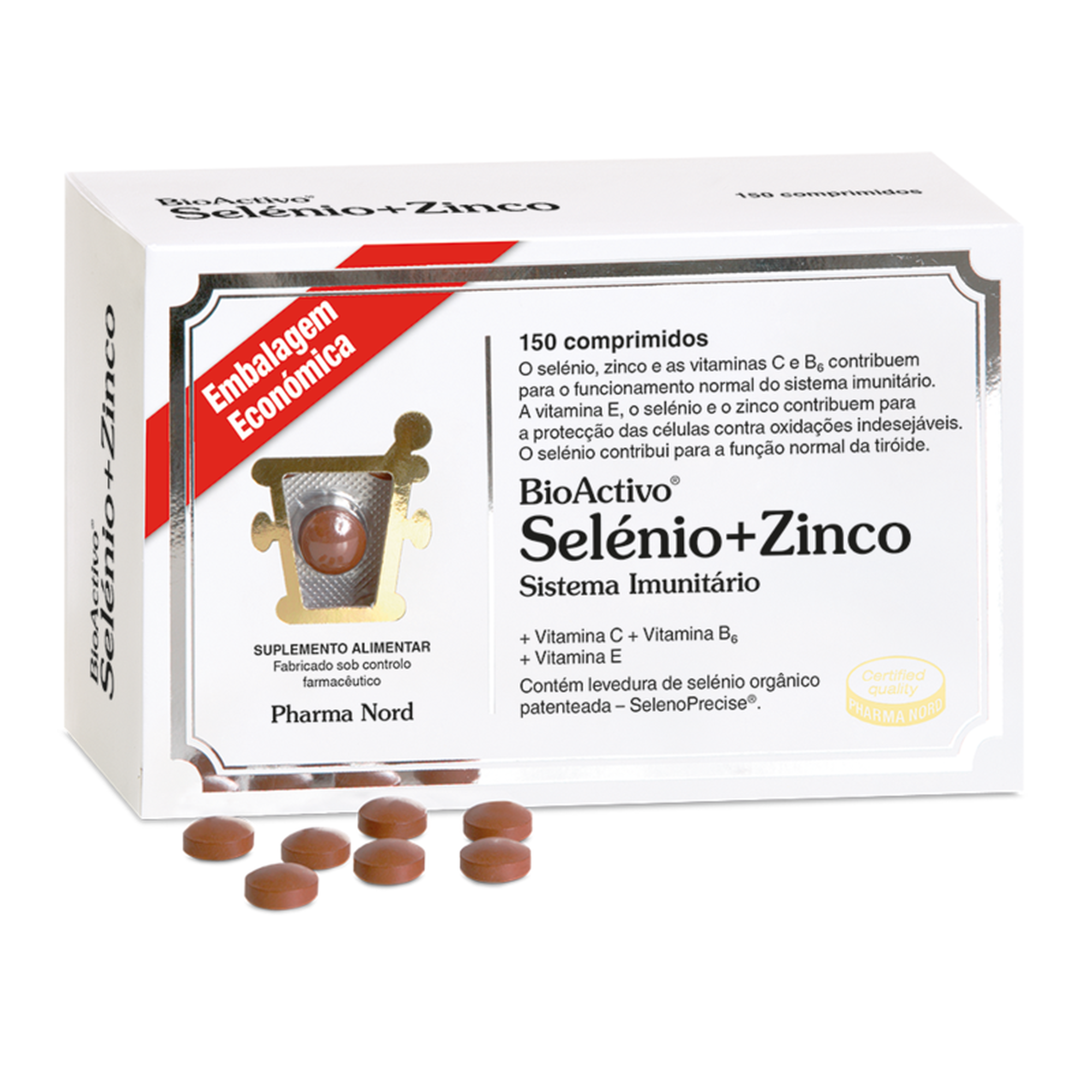 Suplemento Comprimidos de Selénio + Zinco