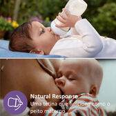 Biberão Natural Response de 260ml rosa Wells Image 2