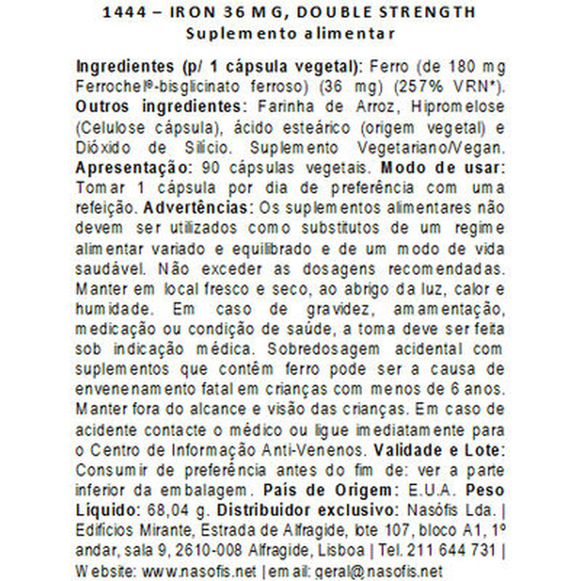 Double Streng Iron 36mg