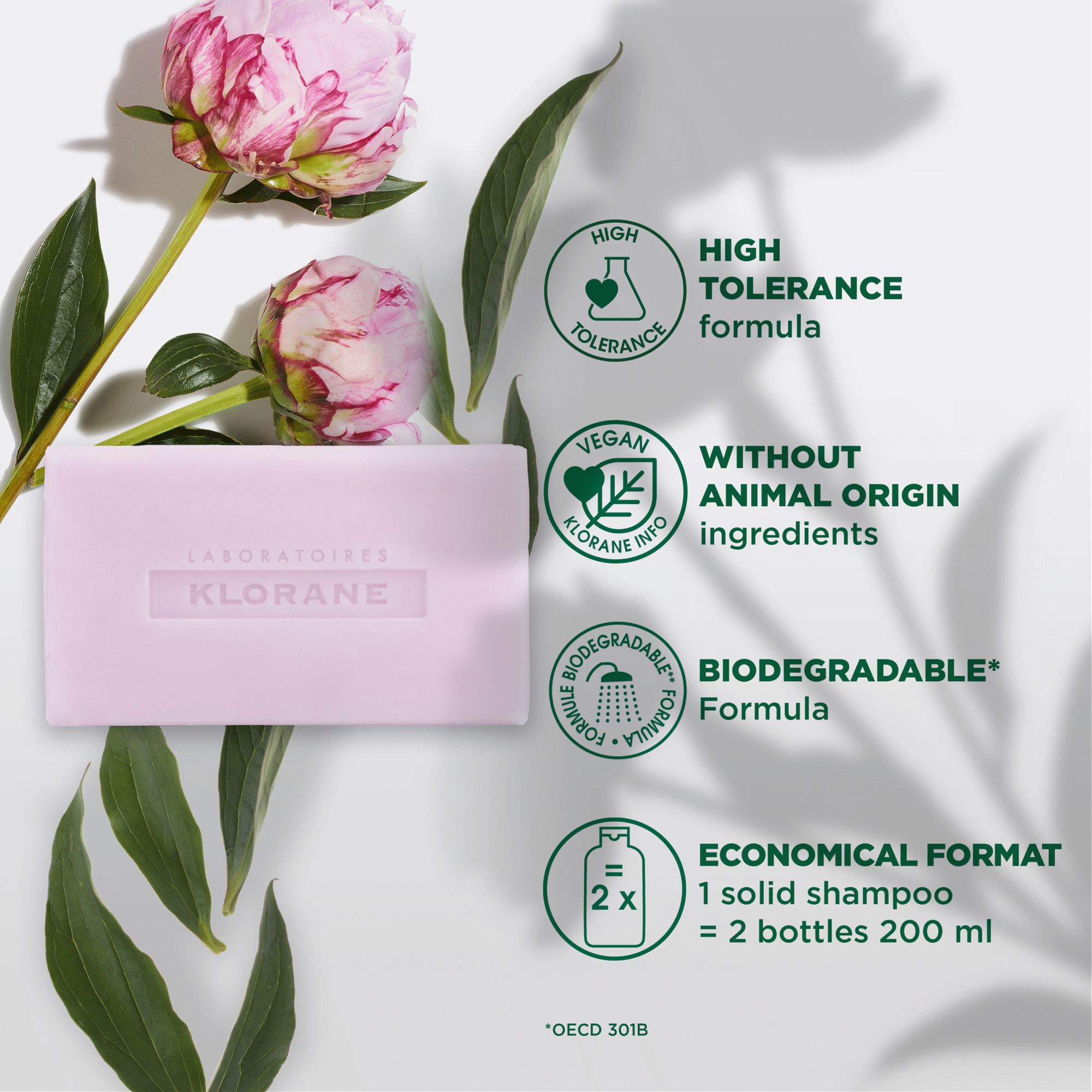 Peony Shampoo Bar Sensitive Scalp