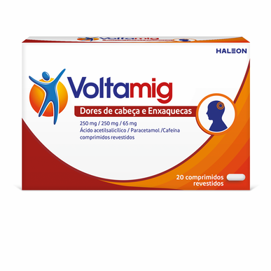 Voltaming Dores de Cabeça e Enxaquecas 250 mg Wells