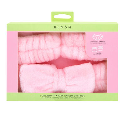 Conjunto Fita Cabelo e Punhos para Skincare Wells Image 1