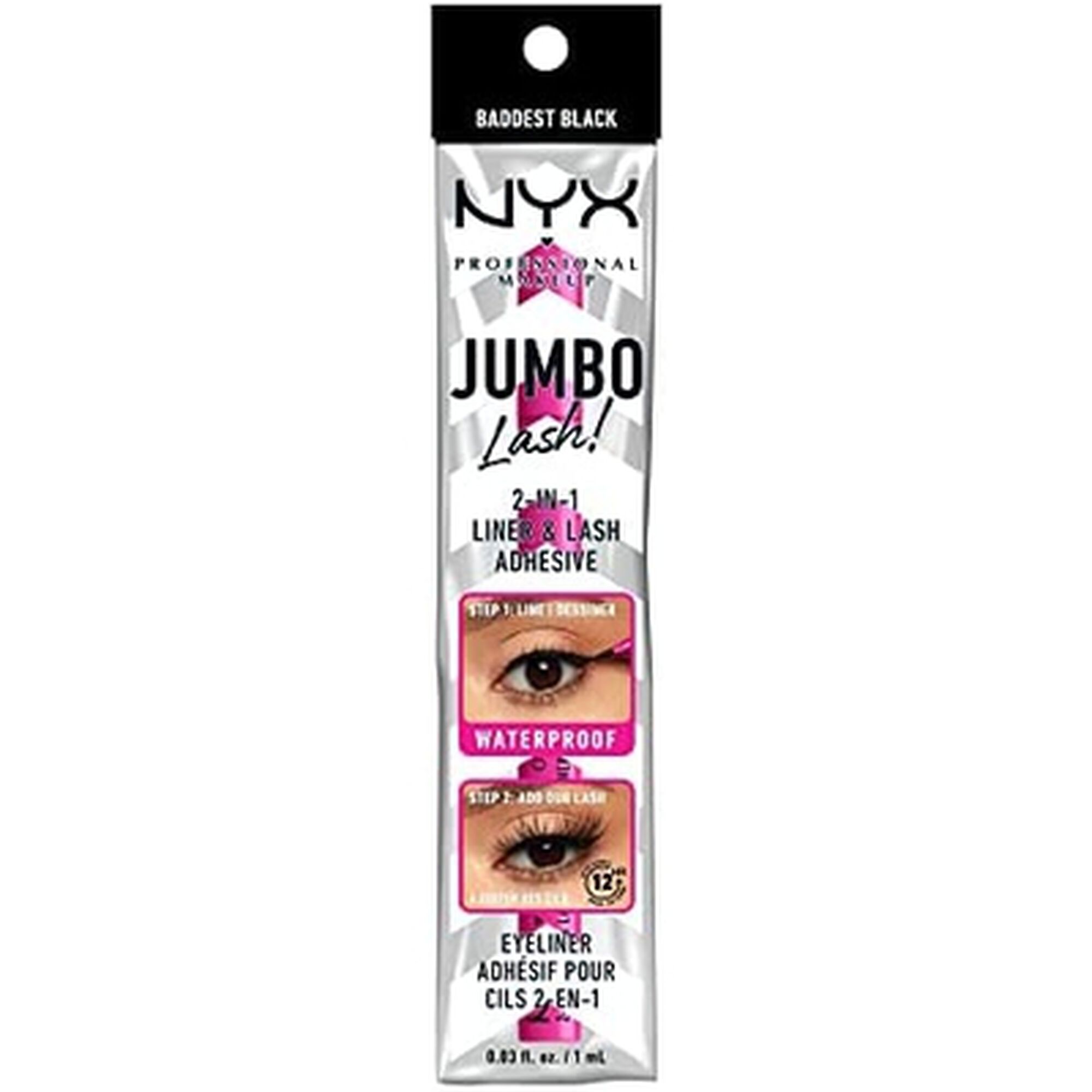 Eyeliner e Fixador Pestanas Jumbo Lashes 2 em 1