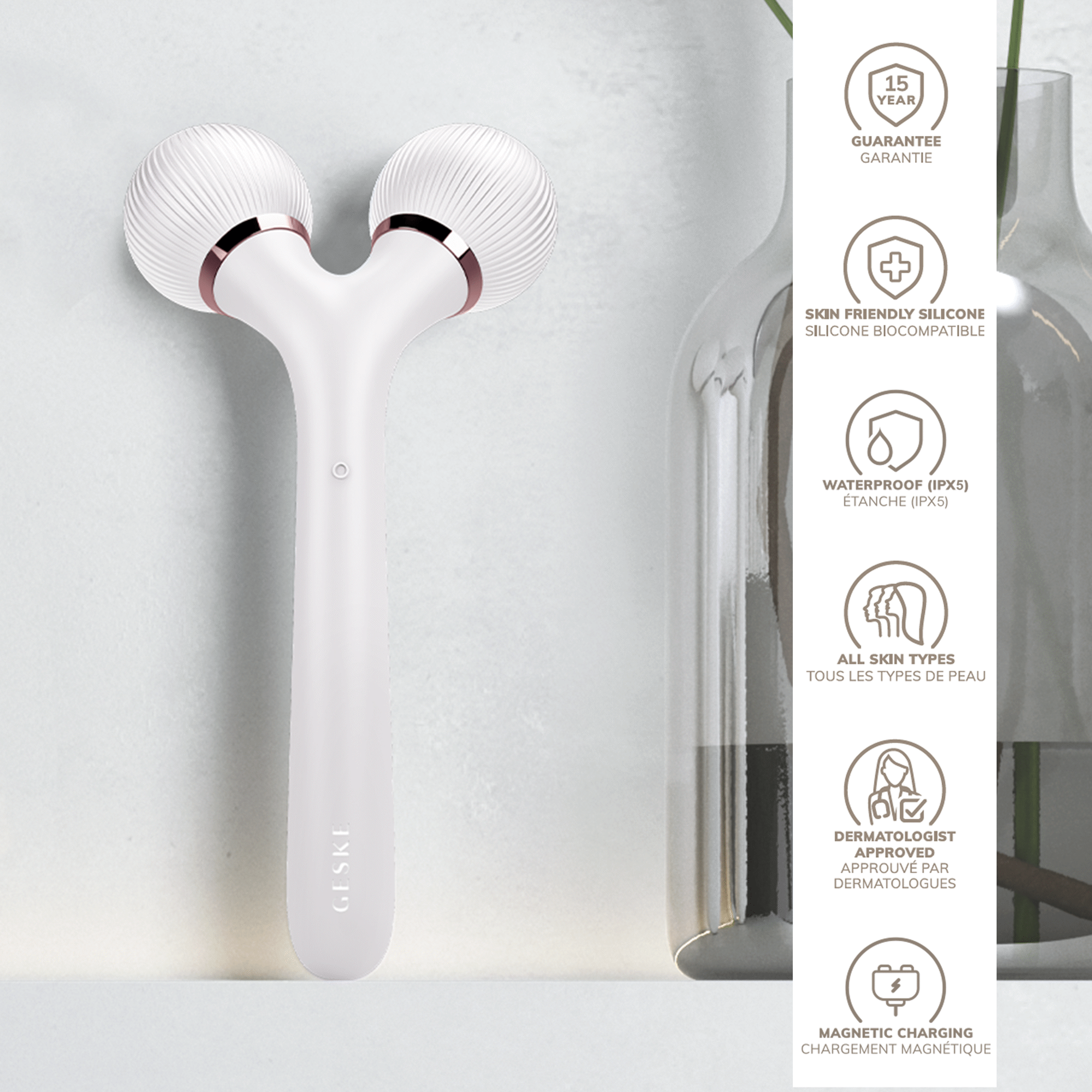 Rolo de Rosto e Corpo Sonic 4 em 1 Cinzento