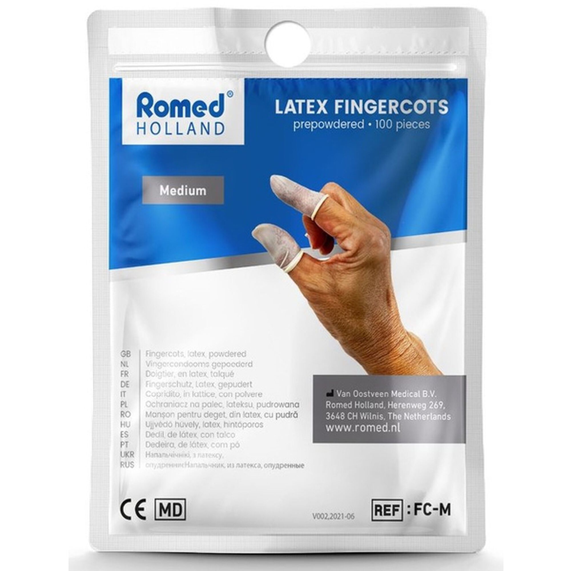 Dedeira Látex Com Pó M