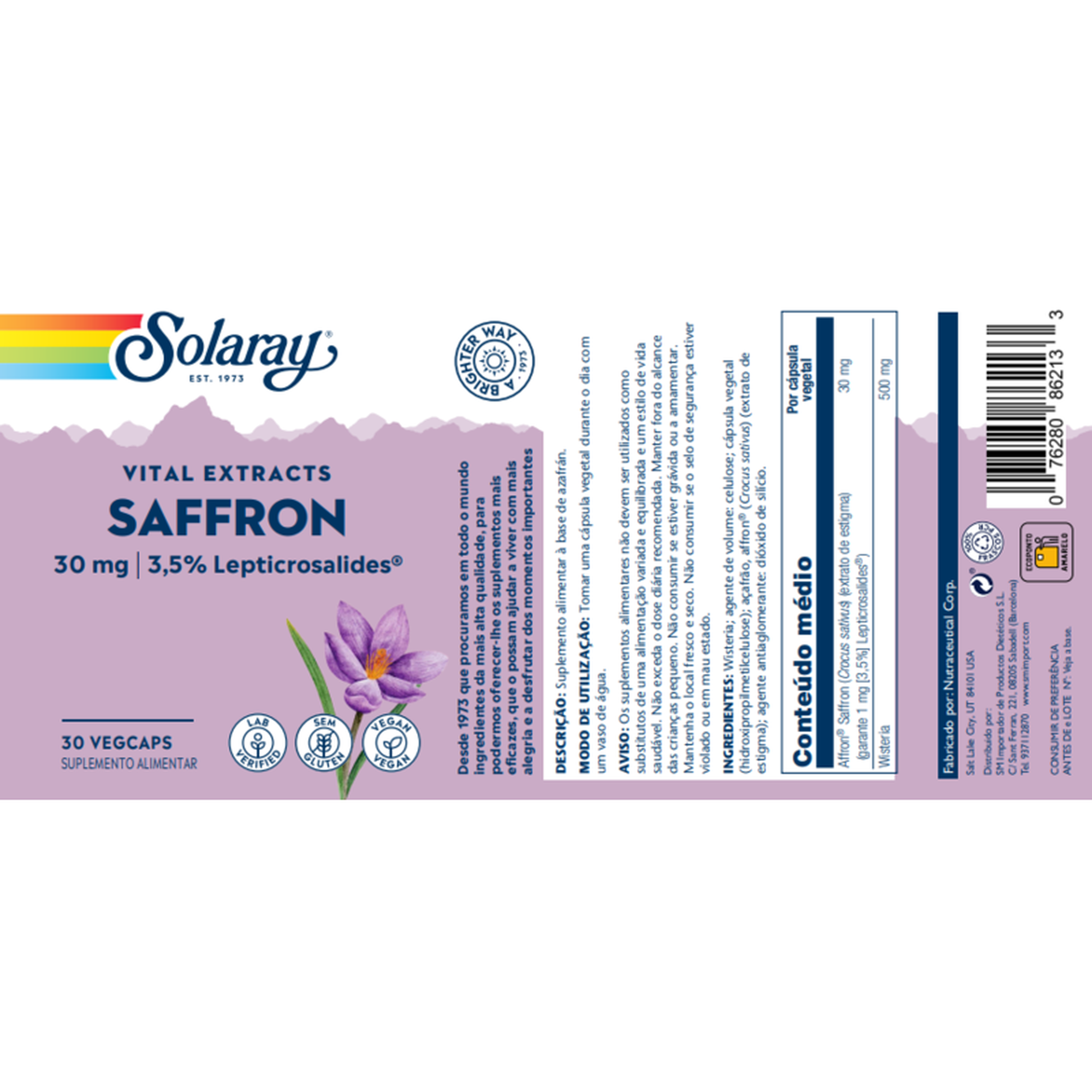 Vital Extracts Saffron 30 mg