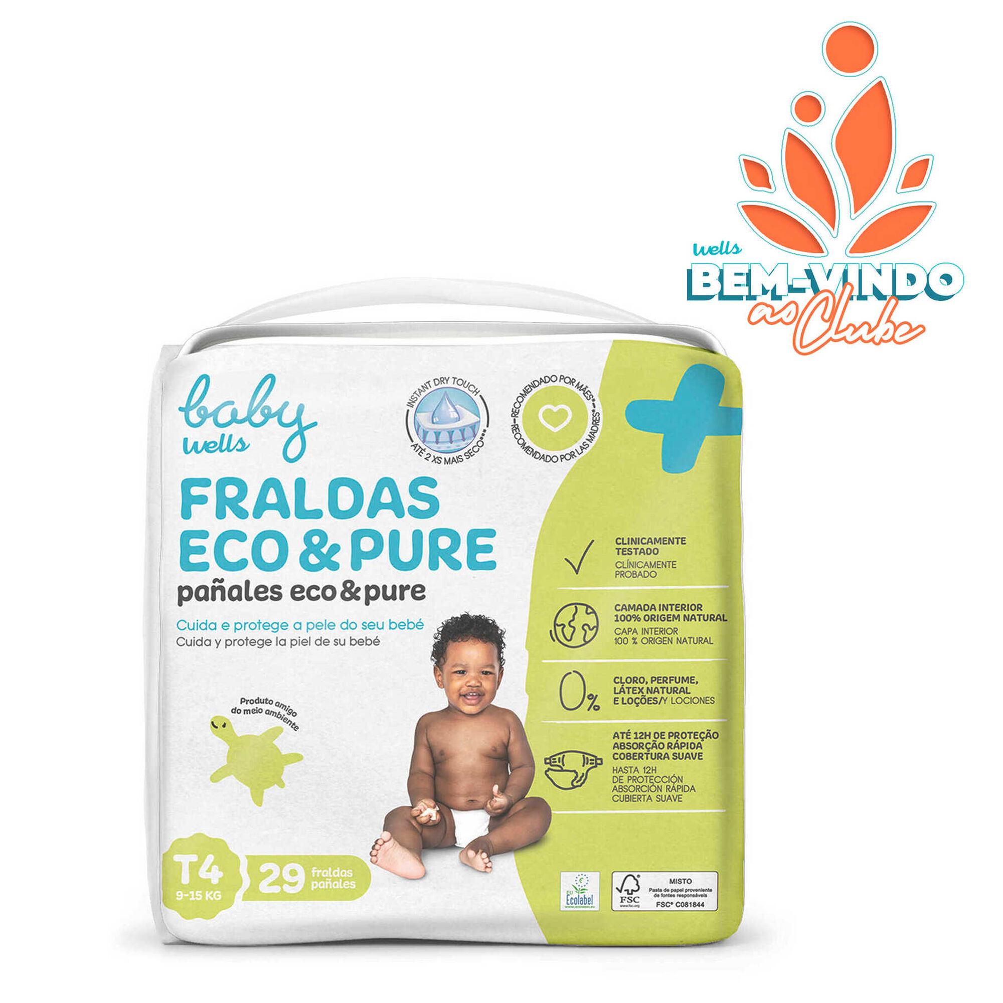 Fraldas Eco & Pure T4