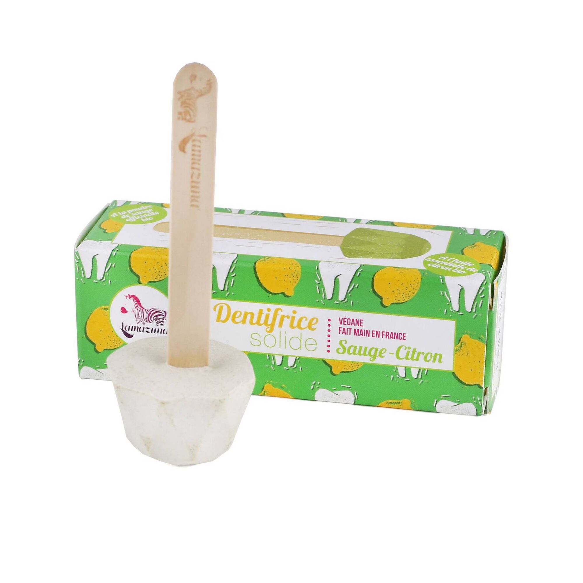 Pasta de Dentes Sólida Sálvia e Limão