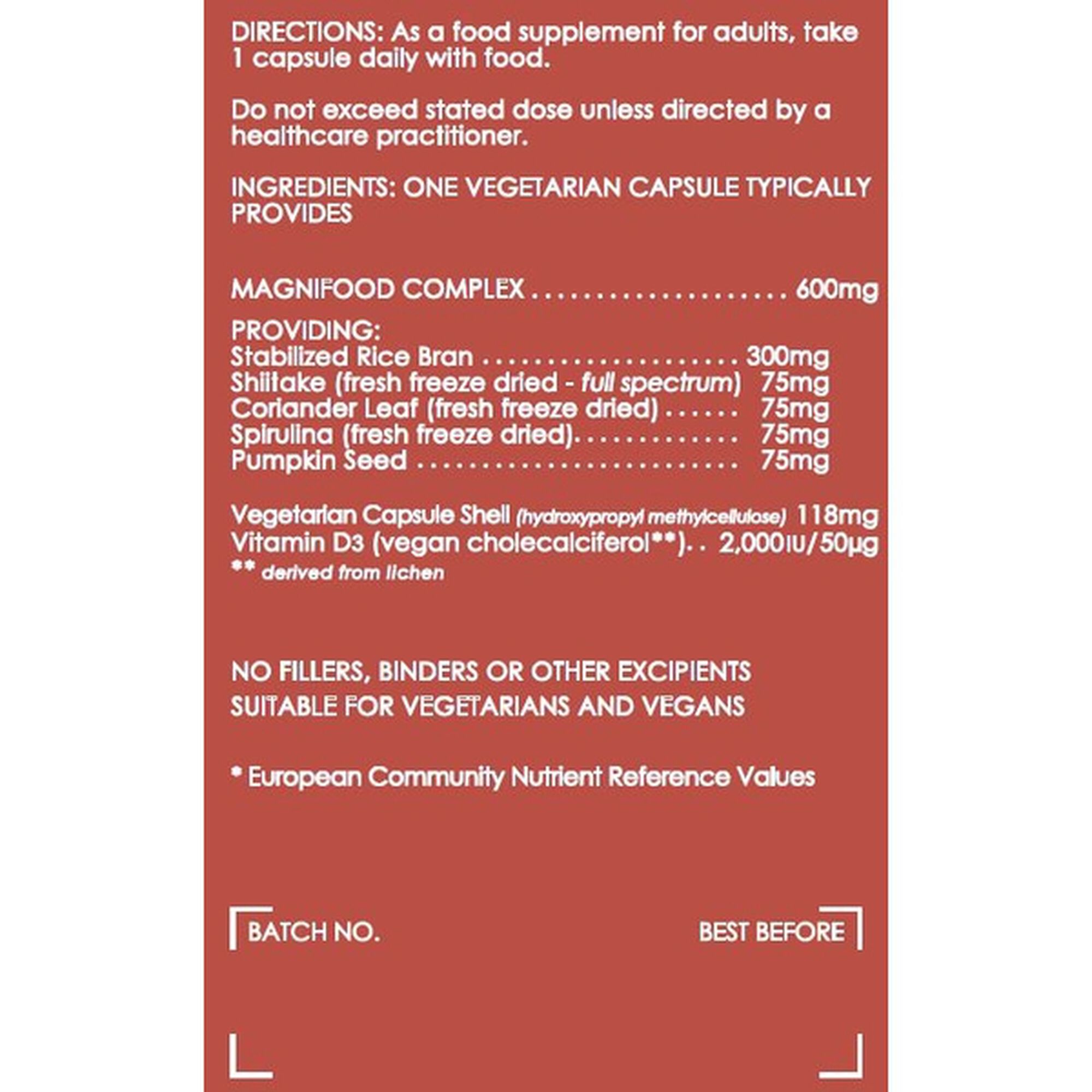 Suplemento Alimentar de Vitamina D3 Complex