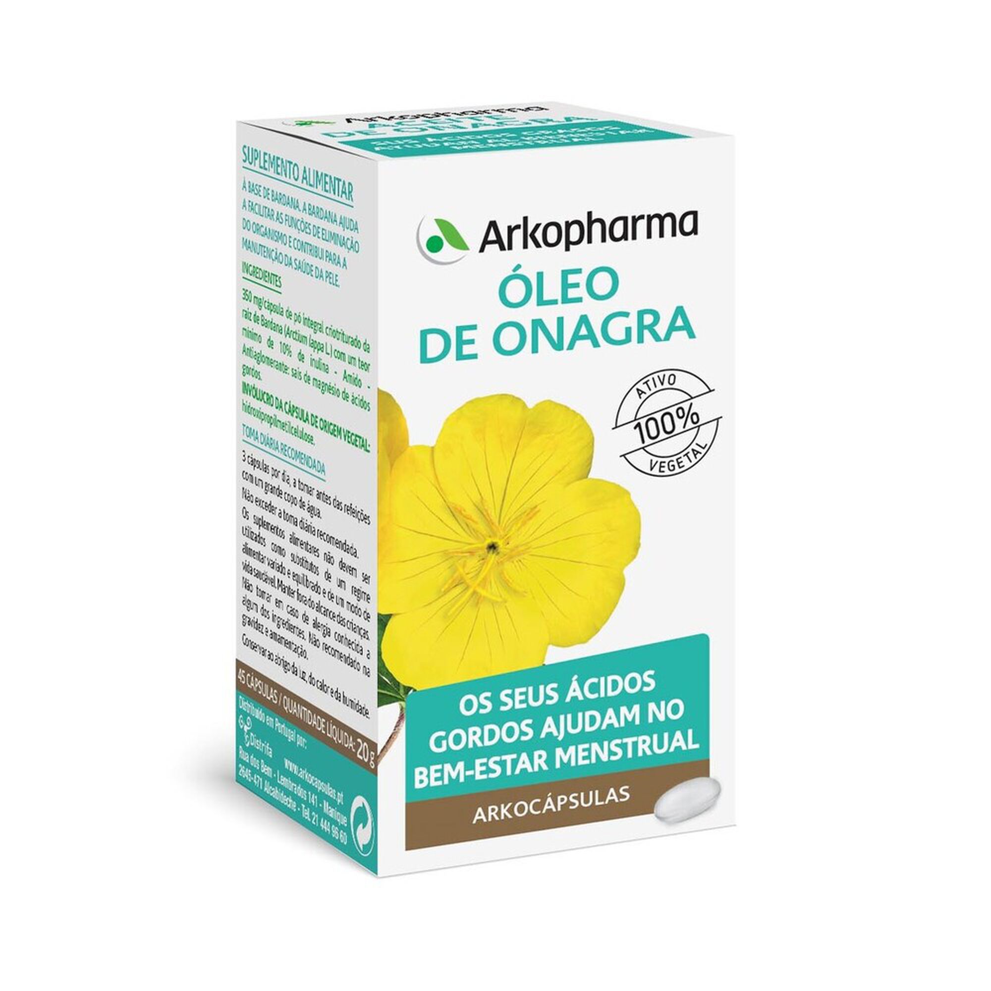 Suplemento Bem-Estar Menstrual Óleo de Onagra