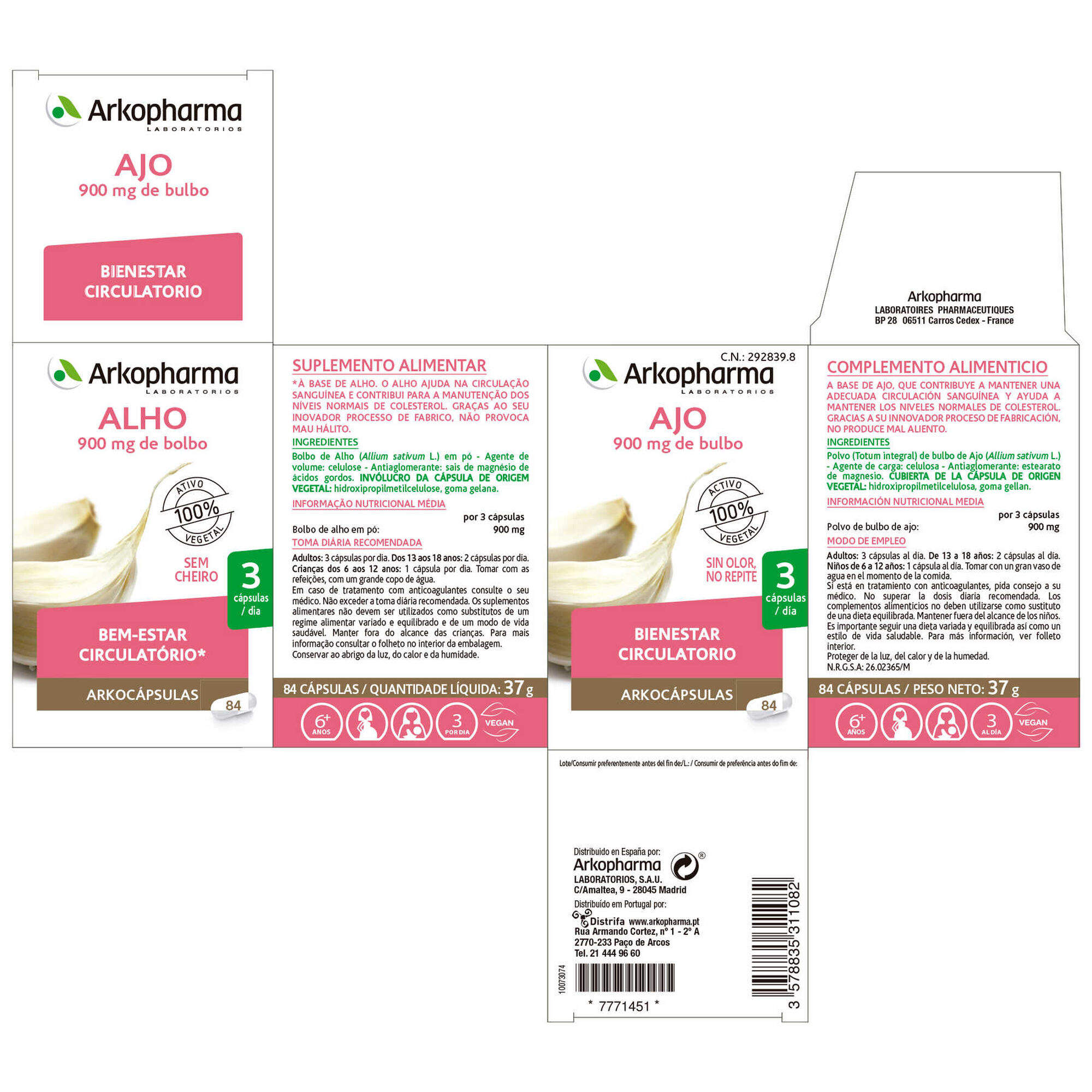 Suplemento Bem-Estar Circulatório Alho