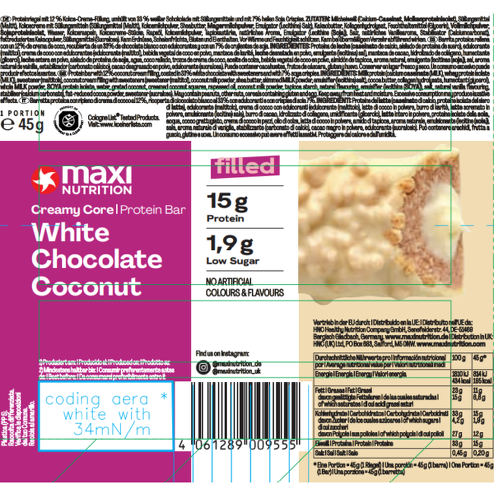White Chocolate Coconut Creamy Core