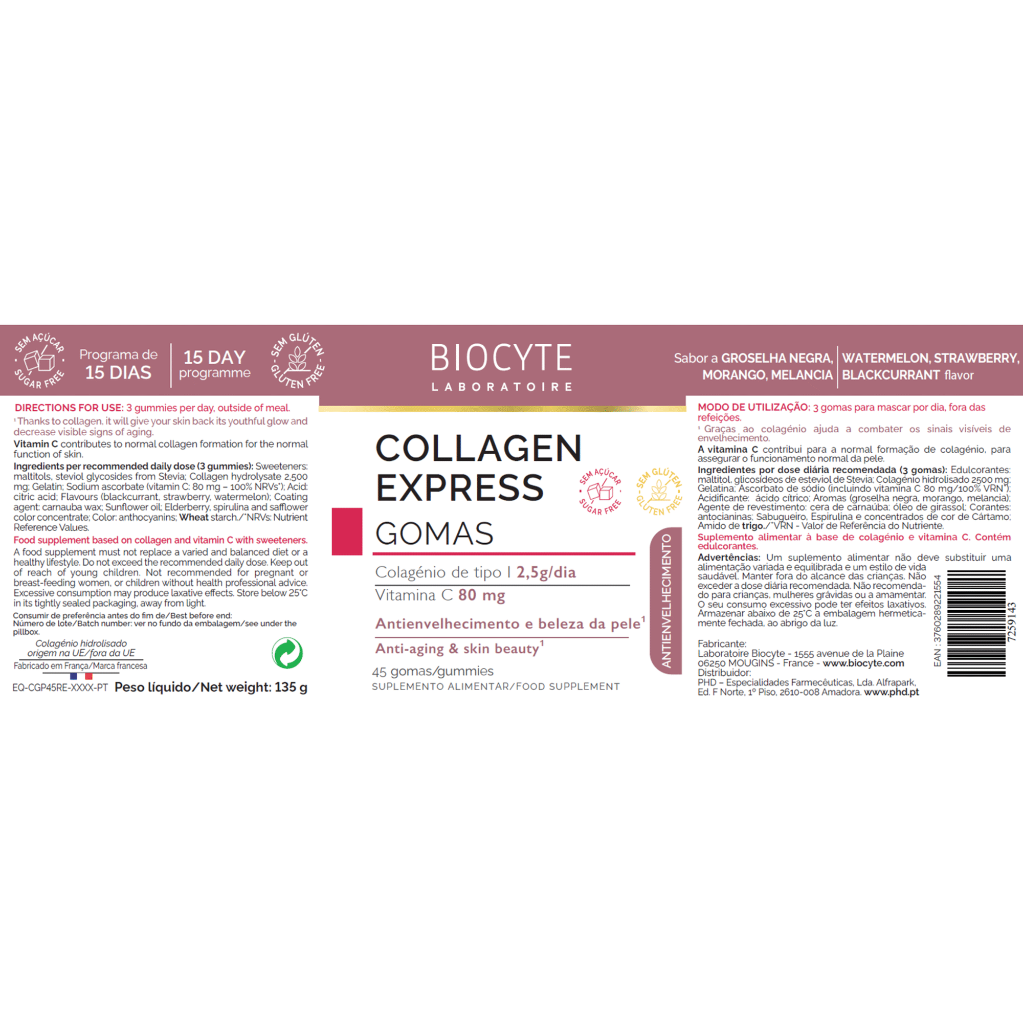 Gomas Anti-Envelhecimento Collagen Express