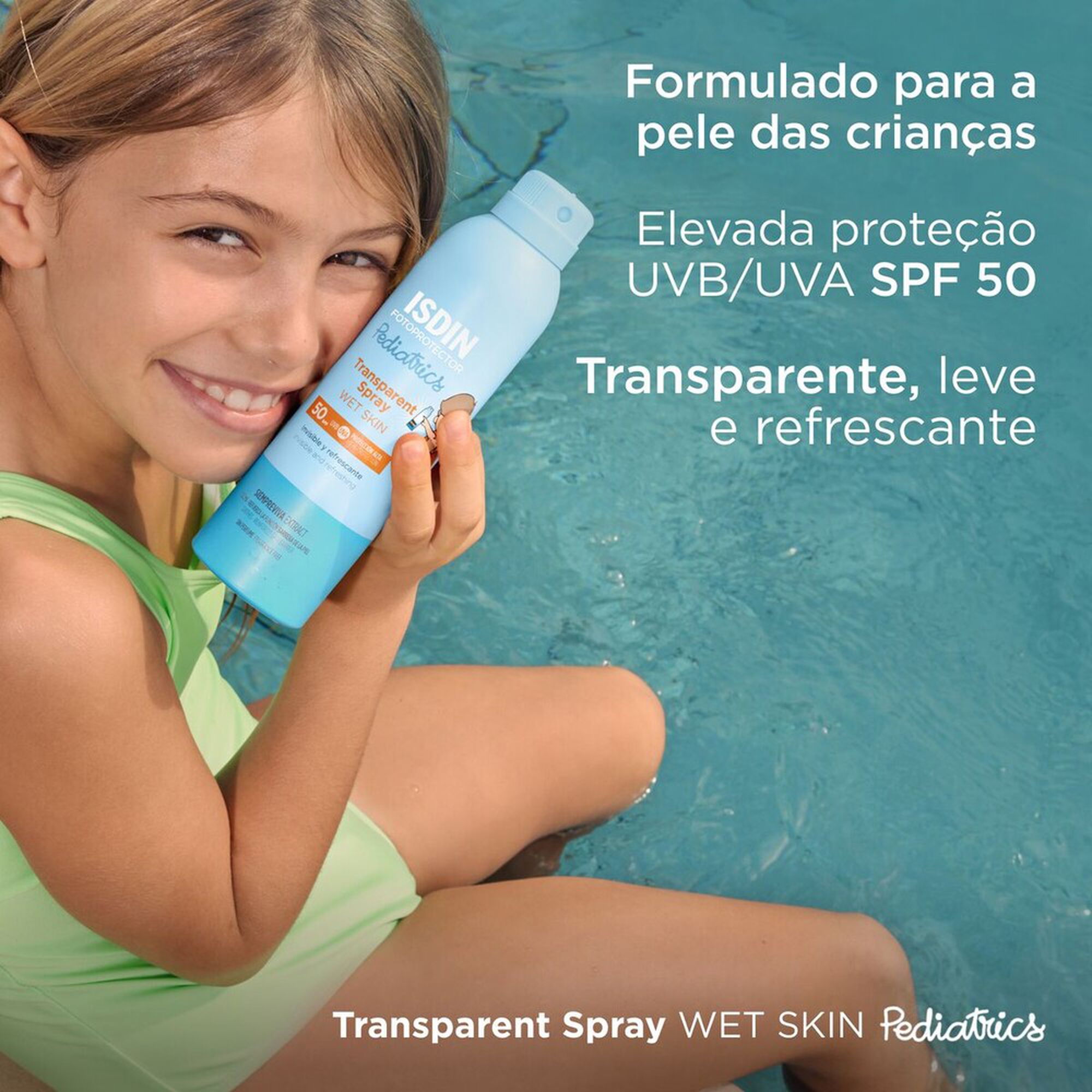 Protetor Solar Criança Corpo Wet Skin SPF50